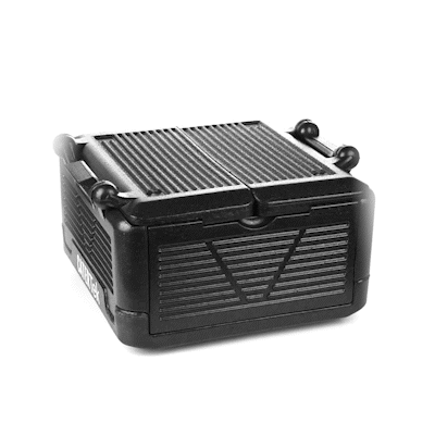 Cater Tek Black EPP Food Pan Carrier - Insulated, Top Loading, Collapsible - 16 3/4" x 16 3/4" x 9" - 1 count box