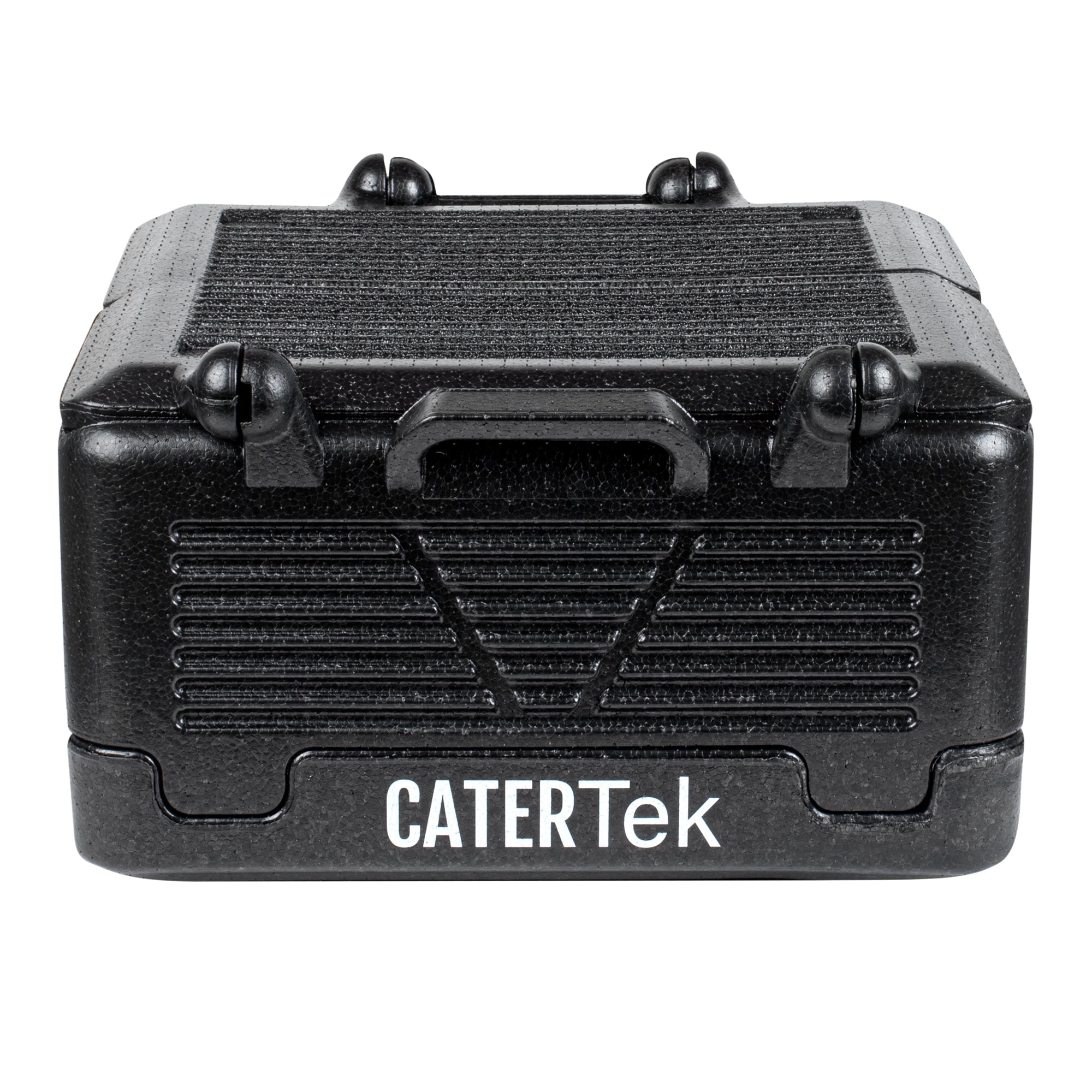 Cater Tek Black EPP Food Pan Carrier - Insulated, Top Loading, Collapsible - 16 3/4" x 16 3/4" x 9" - 1 count box