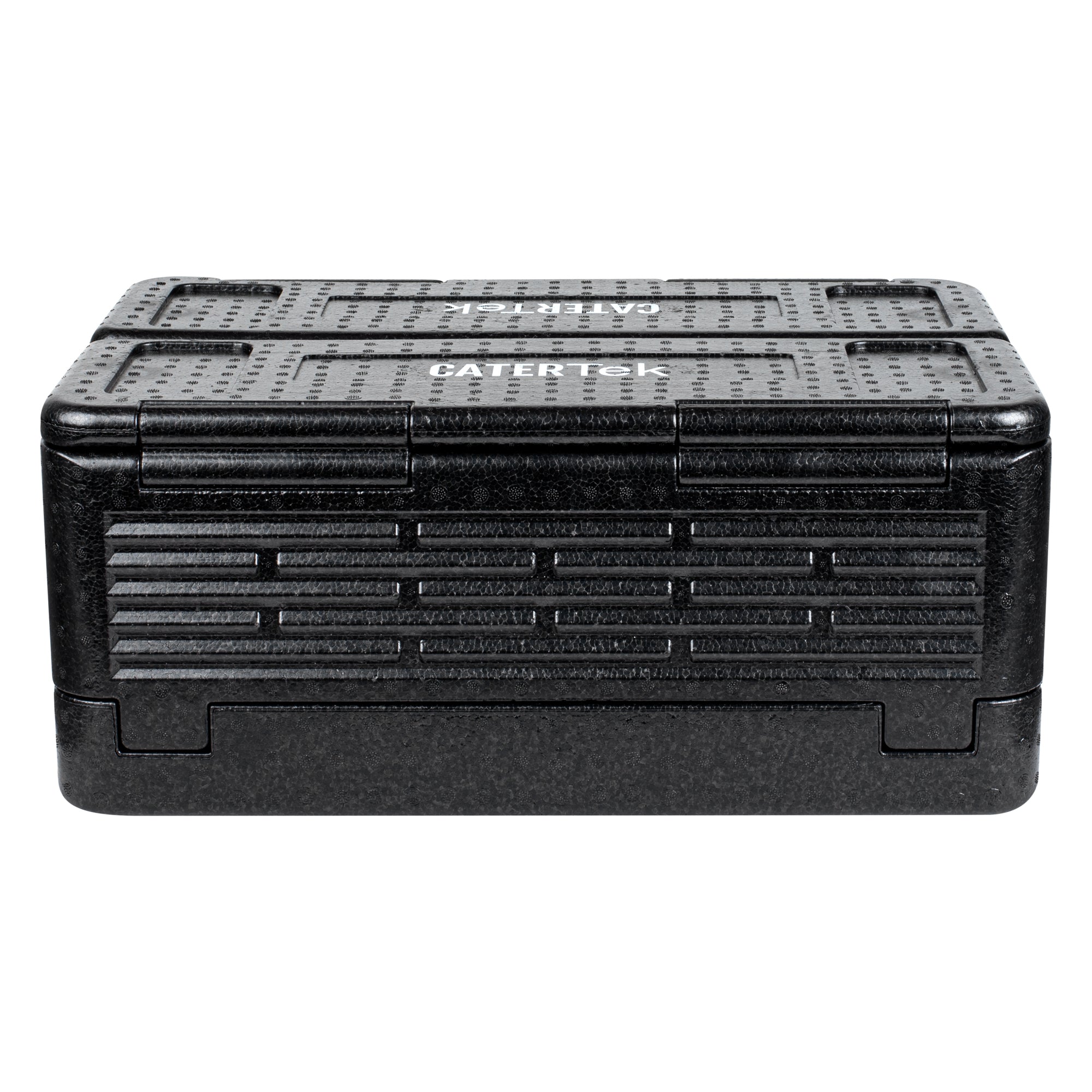 Cater Tek Black EPP Food Pan Carrier - Insulated, Top Loading, Collapsible - 23 1/2" x 16 1/4" x 10 1/4" - 1 count box