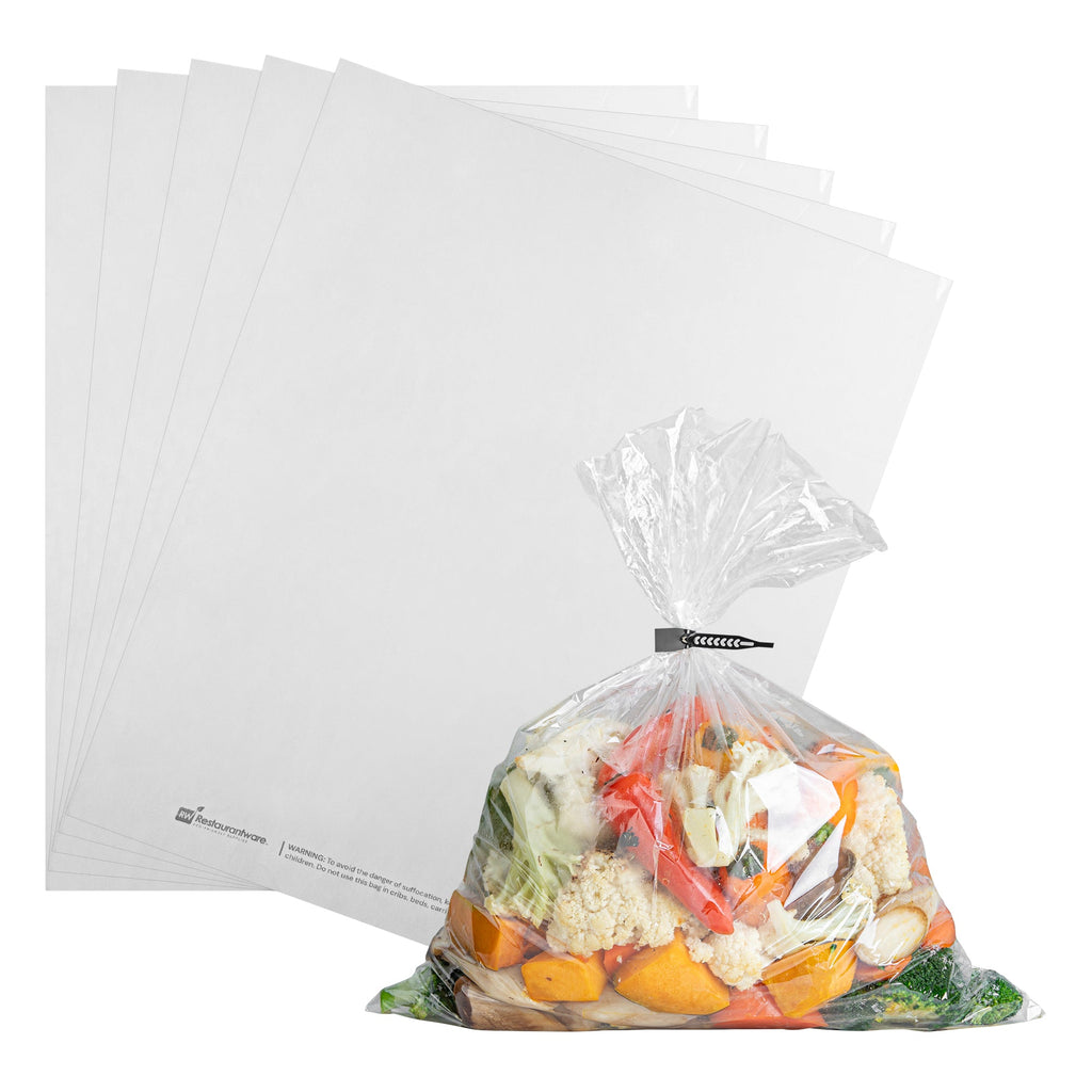 Fresh Hero Clear Plastic Oven Bag - with Ties, BPA-Free - 14" x 17" - 200 count box