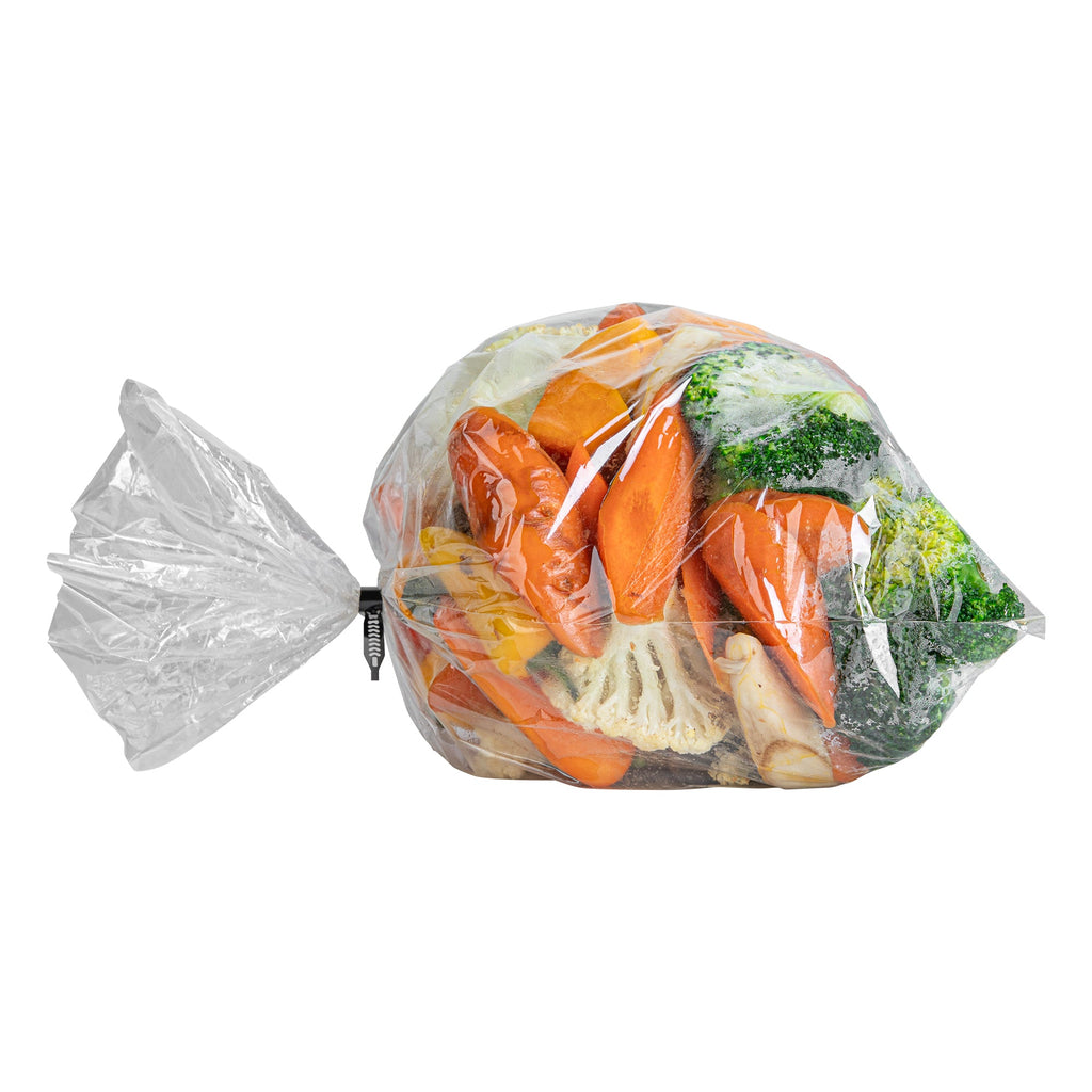 Fresh Hero Clear Plastic Oven Bag - with Ties, BPA-Free - 14" x 17" - 5 count box