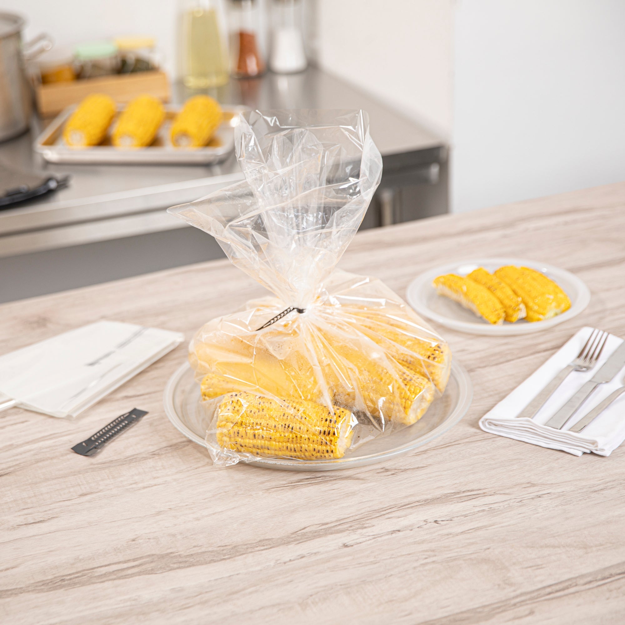 Fresh Hero Clear Plastic Oven Bag - with Ties, BPA-Free - 17" x 21 1/2" - 5 count box