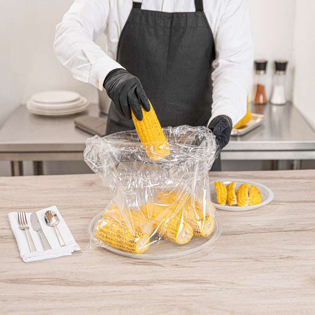Fresh Hero Clear Plastic Oven Bag - with Ties, BPA-Free - 17" x 21 1/2" - 5 count box