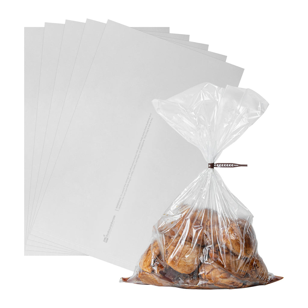 Fresh Hero Clear Nylon Oven Bag - with Ties, BPA-Free, Heavy Duty - 12" x 18" - 50 count box
