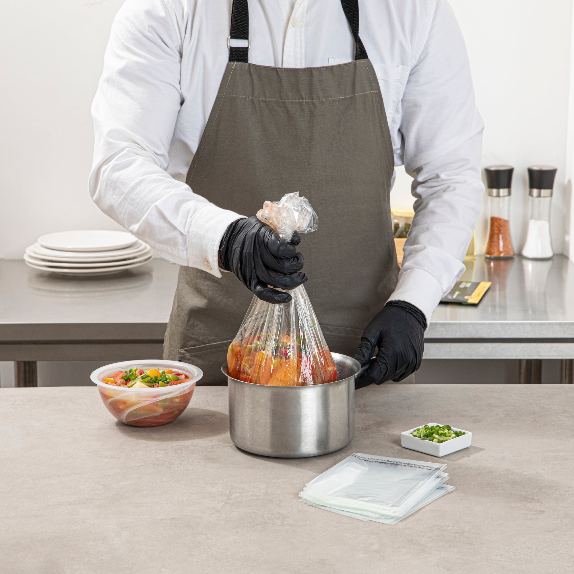 Serve Secure Clear Plastic Liner - Fits 1 To 3 Qt Slow Cooker, BPA-Free - 11" x 16" - 10 count box