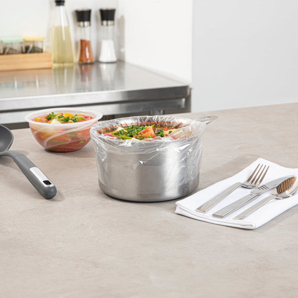 Serve Secure Clear Plastic Liner - Fits 1 To 3 Qt Slow Cooker, BPA-Free - 11" x 16" - 10 count box
