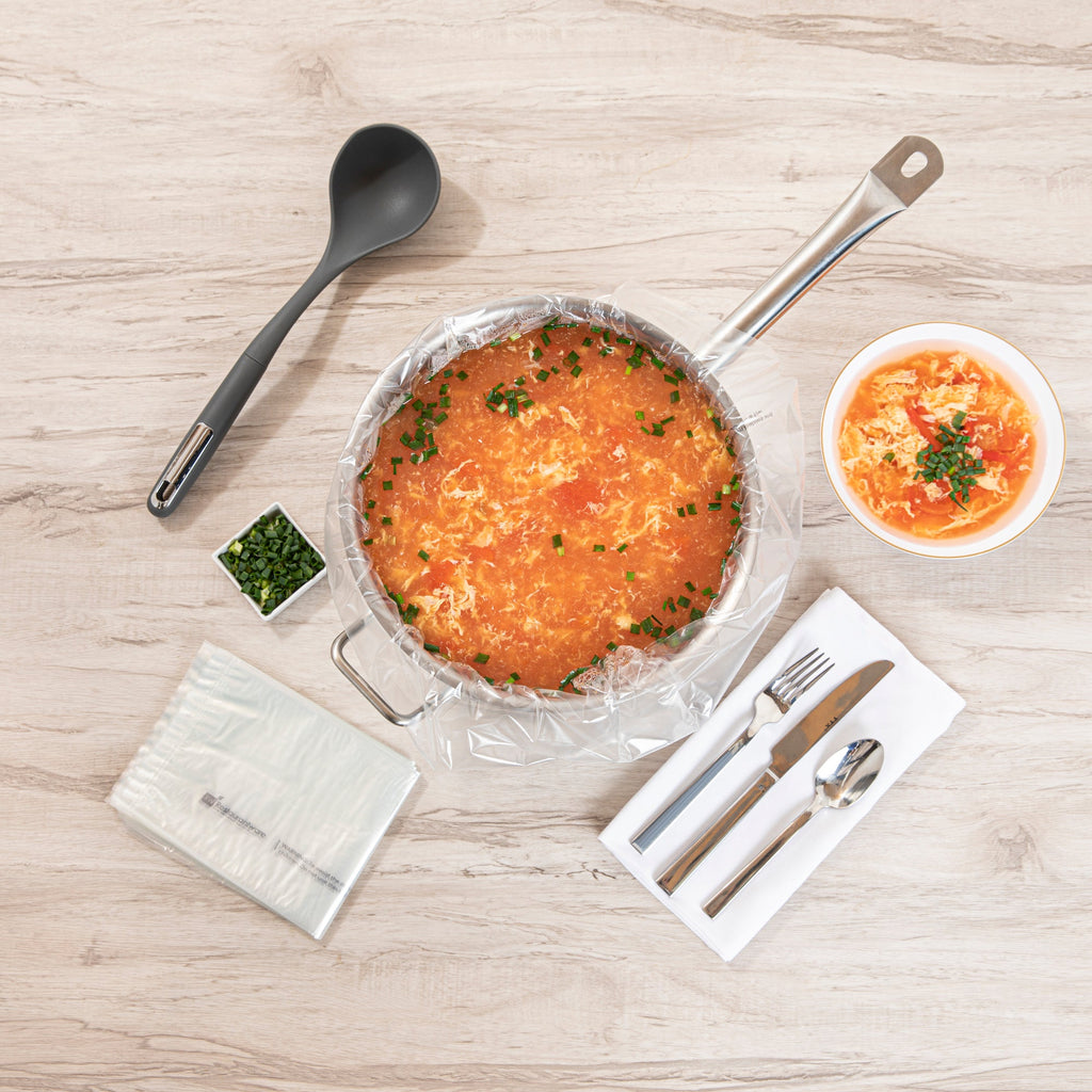 Serve Secure Clear Plastic Liner - Fits 3 To 8 Qt Slow Cooker, BPA-Free - 13" x 21" - 10 count box