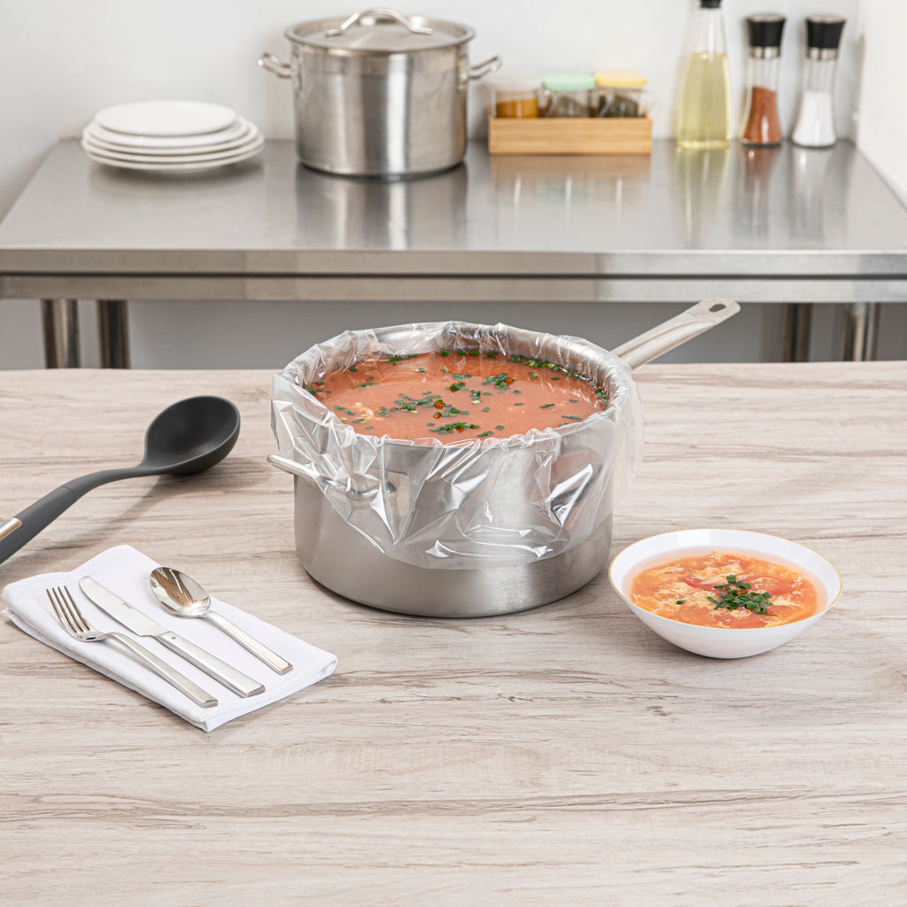 Serve Secure Clear Plastic Liner - Fits 3 To 8 Qt Slow Cooker, BPA-Free - 13" x 21" - 500 count box