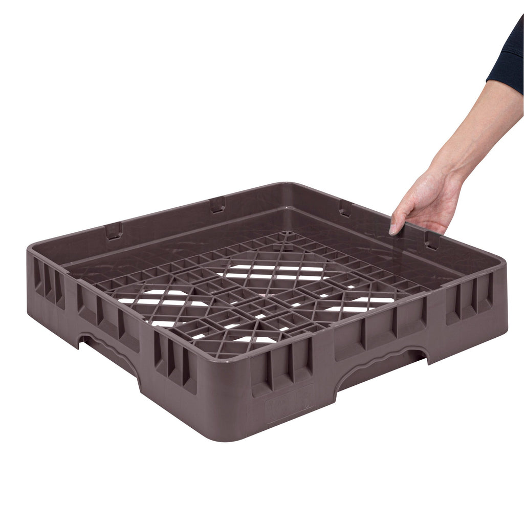 Clean Tek Professional Brown Base Rack - with Closed Sides - 19 3/4" x 19 3/4" x 4" - 1 count box