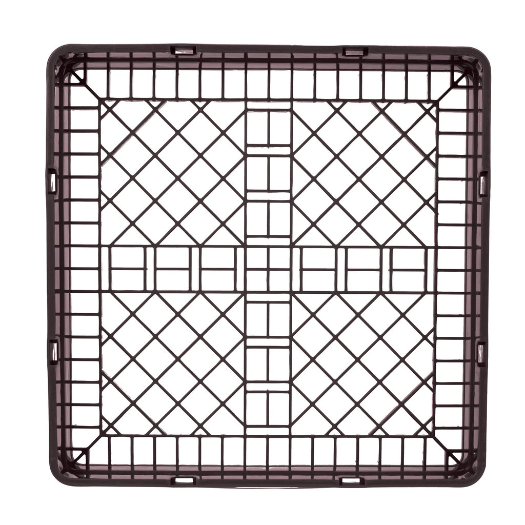 Clean Tek Professional Brown Base Rack - with Closed Sides - 19 3/4" x 19 3/4" x 4" - 1 count box