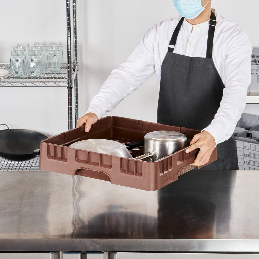 Clean Tek Professional Brown Base Rack - with Closed Sides - 19 3/4" x 19 3/4" x 4" - 1 count box