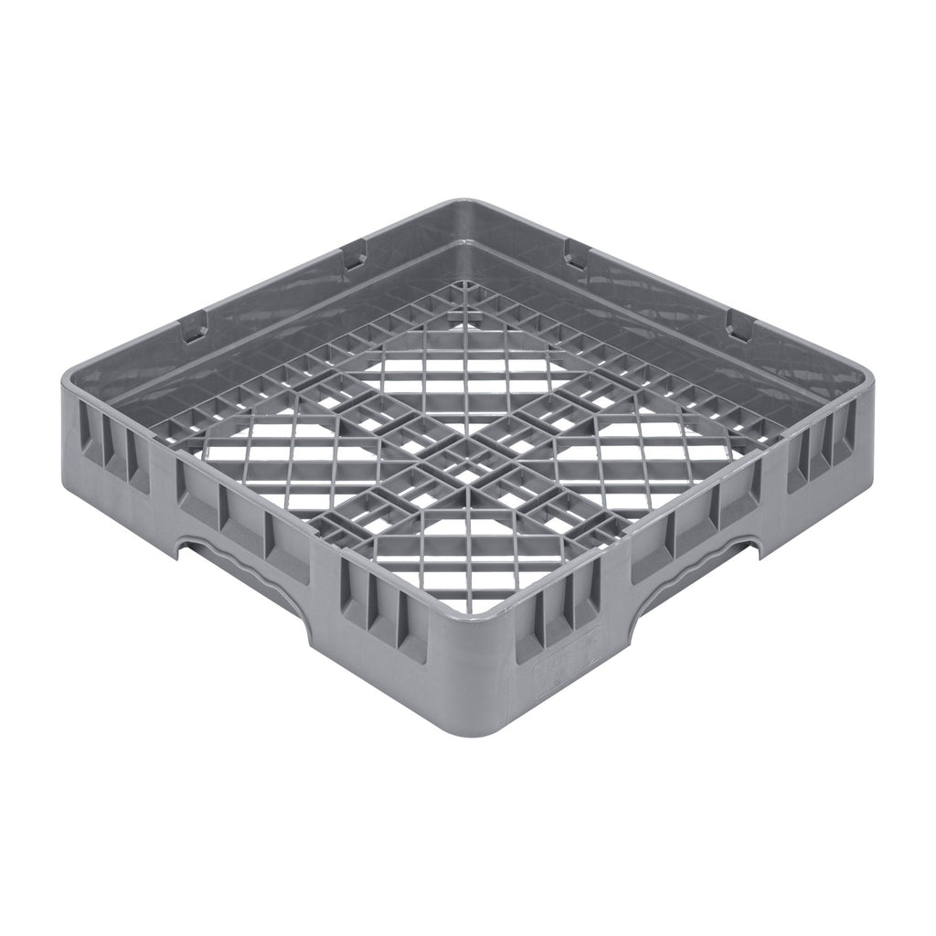 Clean Tek Professional Gray Base Rack - with Closed Sides - 19 3/4" x 19 3/4" x 4" - 1 count box