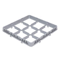 Clean Tek Professional Gray Half Drop Extender - 9 Compartments - 19 3/4" x 19 3/4" x 3" - 1 count box