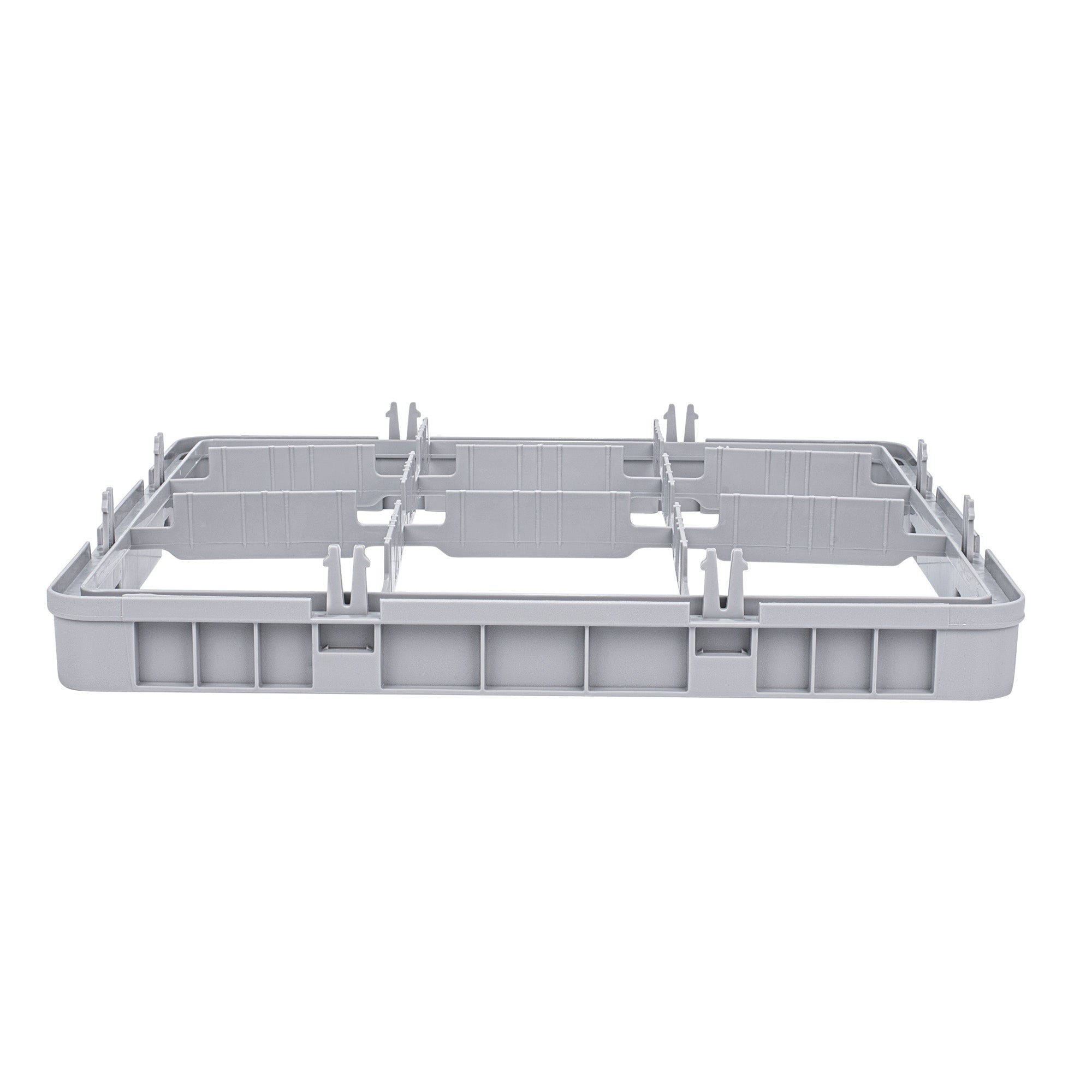 Clean Tek Professional Gray Half Drop Extender - 9 Compartments - 19 3/4" x 19 3/4" x 3" - 1 count box
