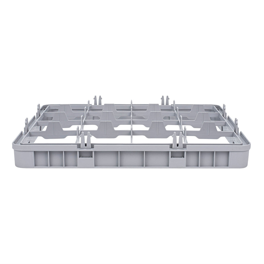 Clean Tek Professional Gray Half Drop Extender - 16 Compartments - 19 3/4" x 19 3/4" x 3" - 1 count box