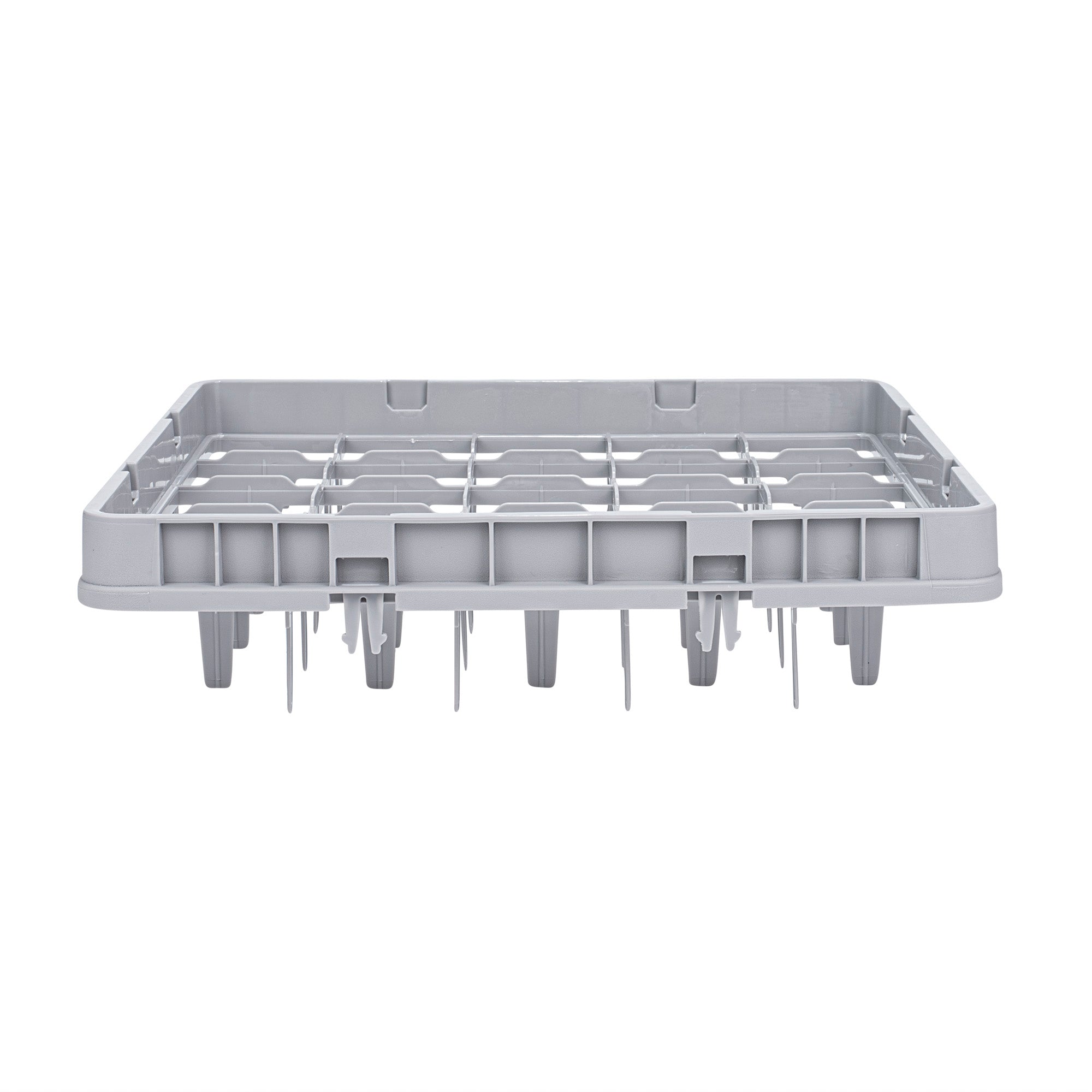 Clean Tek Professional Gray Full Drop Extender - 25 Compartments - 19 3/4" x 19 3/4" x 4 3/4" - 1 count box