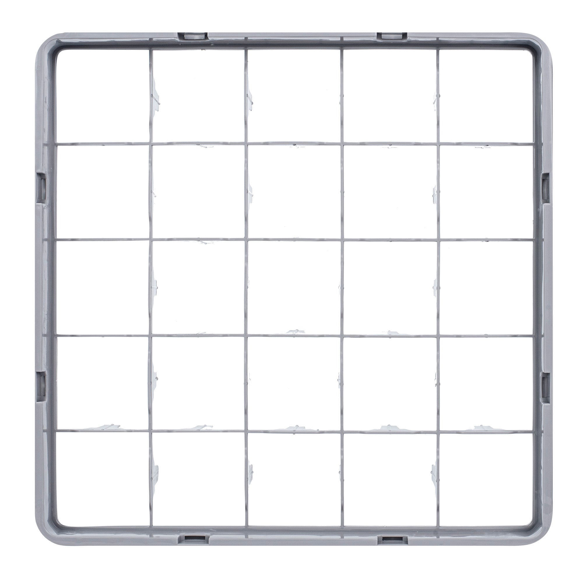 Clean Tek Professional Gray Full Drop Extender - 25 Compartments - 19 3/4" x 19 3/4" x 4 3/4" - 1 count box