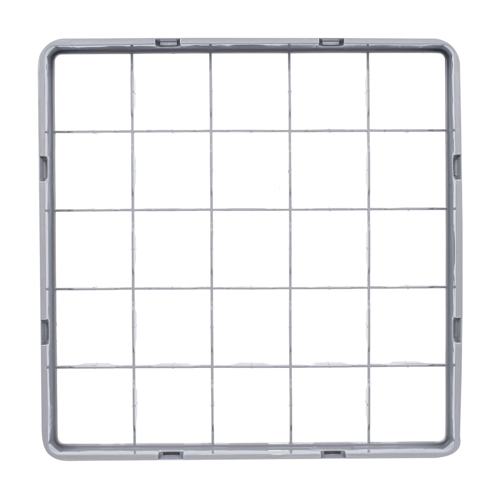 Clean Tek Professional Gray Half Drop Extender - 25 Compartments - 19 3/4" x 19 3/4" x 3" - 1 count box