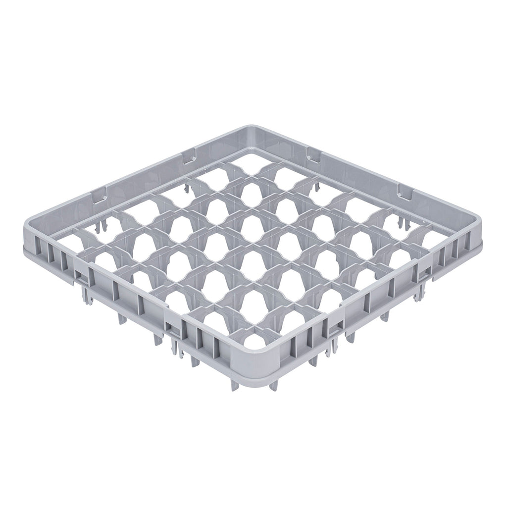 Clean Tek Professional Gray Full Drop Extender - 36 Compartments - 19 3/4" x 19 3/4" x 4 3/4" - 1 count box