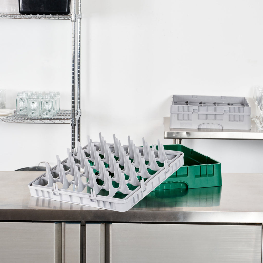 Clean Tek Professional Gray Full Drop Extender - 36 Compartments - 19 3/4" x 19 3/4" x 4 3/4" - 1 count box
