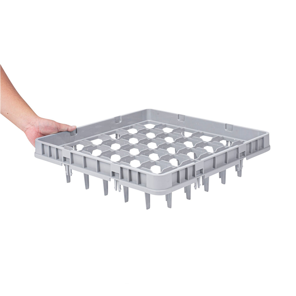 Clean Tek Professional Gray Full Drop Extender - 36 Compartments - 19 3/4" x 19 3/4" x 4 3/4" - 1 count box