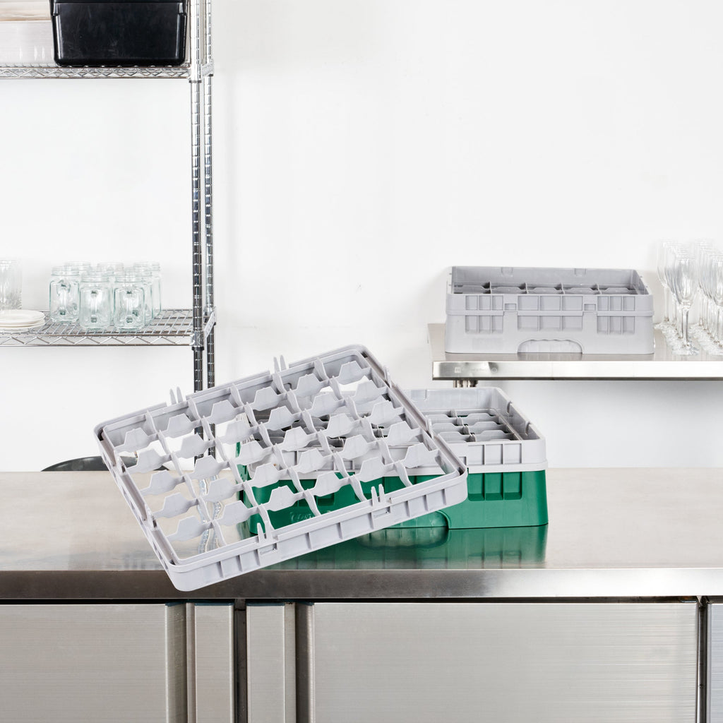 Clean Tek Professional Gray Half Drop Extender - 36 Compartments - 19 3/4" x 19 3/4" x 3" - 1 count box