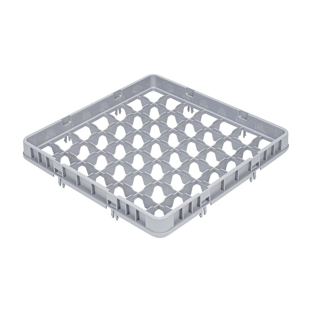 Clean Tek Professional Gray Half Drop Extender - 49 Compartments - 19 3/4" x 19 3/4" x 3" - 1 count box