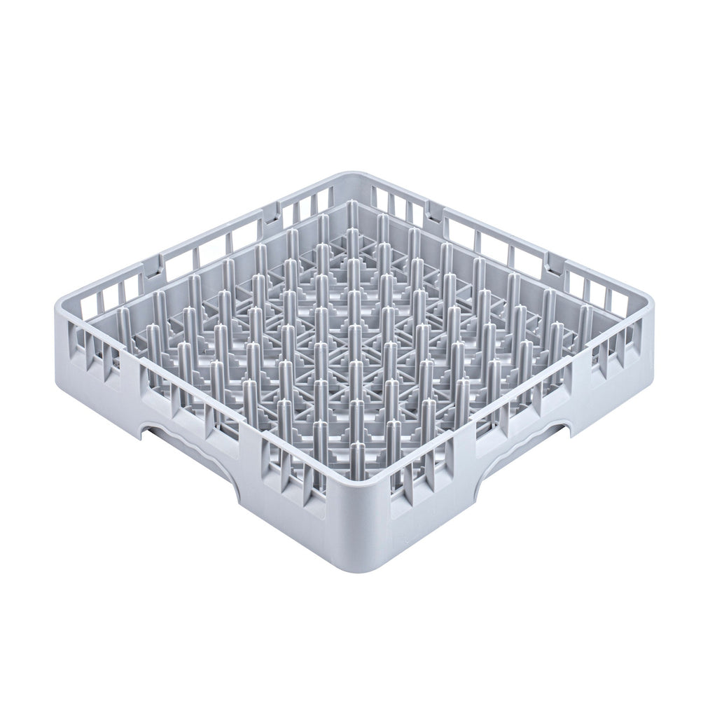 Clean Tek Professional Gray Peg Rack - with Closed Sides - 19 3/4" x 19 3/4" x 4" - 1 count box