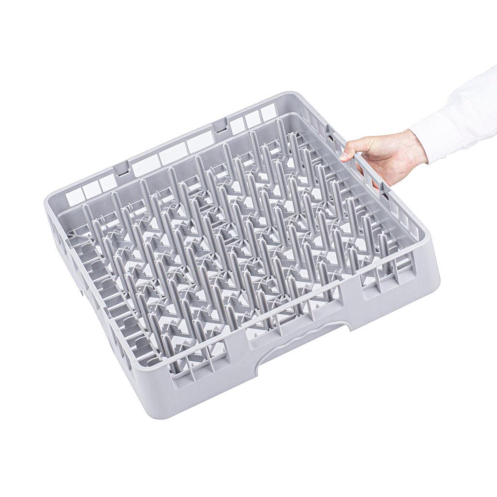 Clean Tek Professional Gray Peg Rack - with Closed Sides - 19 3/4" x 19 3/4" x 4" - 1 count box