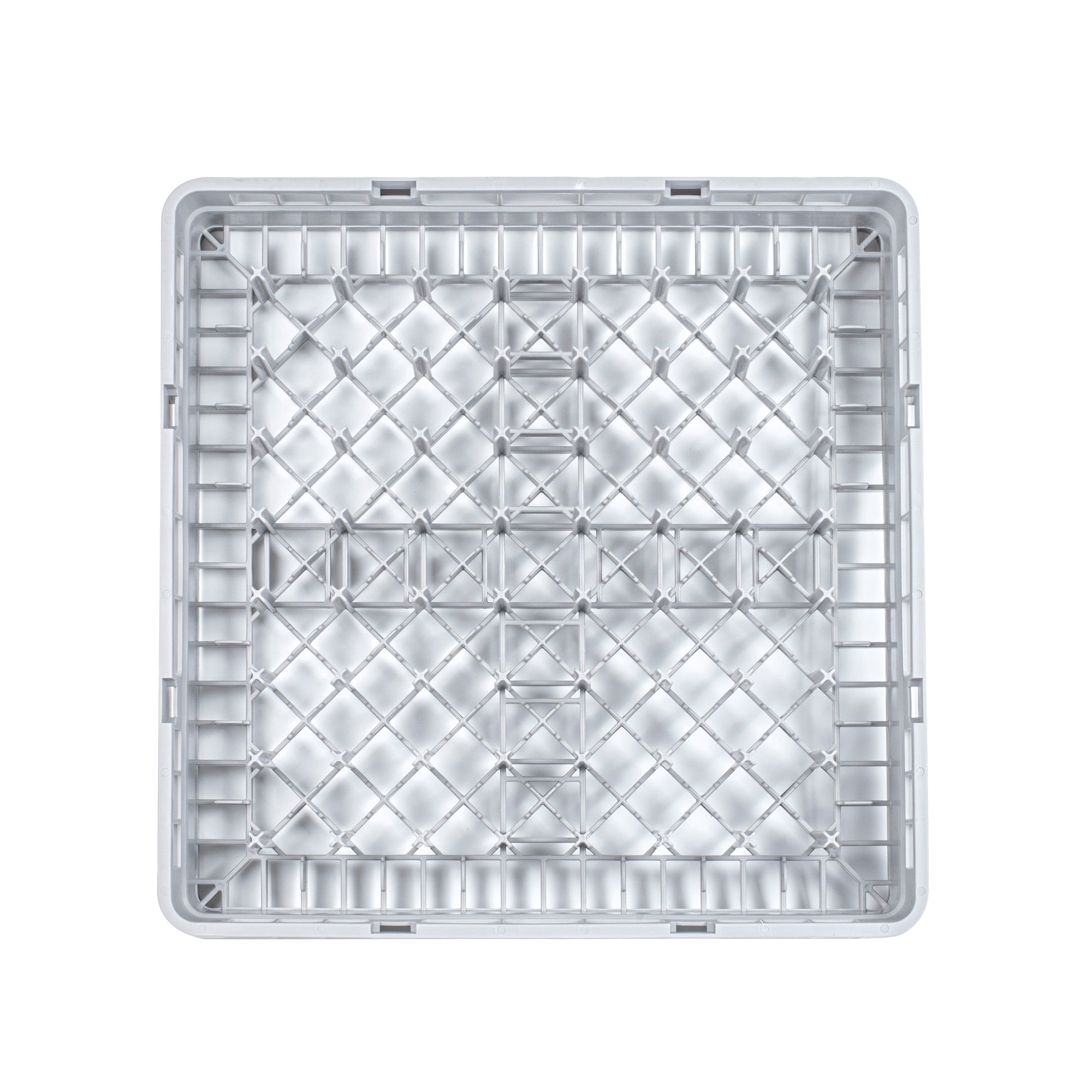 Clean Tek Professional Gray Peg Rack - with Closed Sides - 19 3/4" x 19 3/4" x 4" - 1 count box