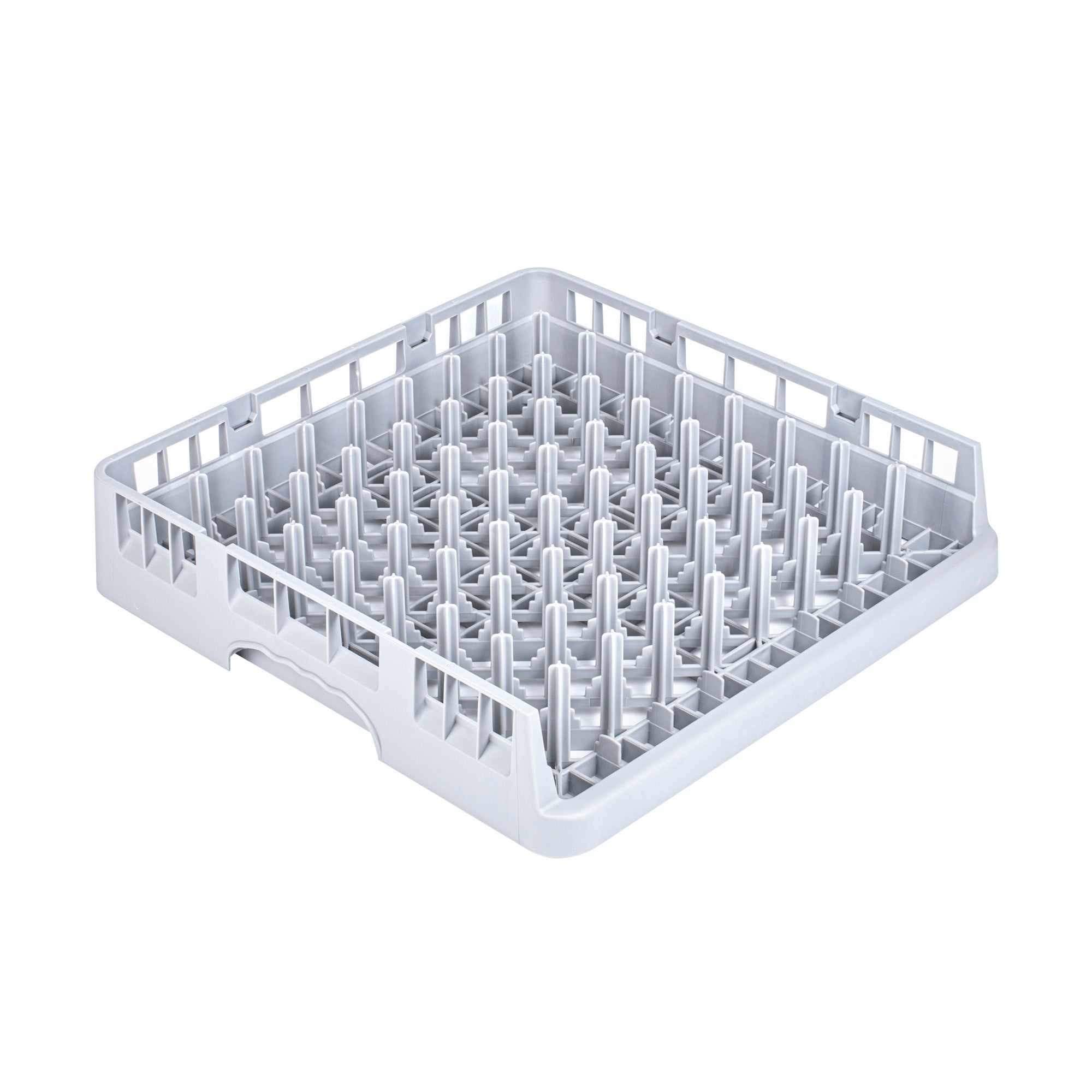 Clean Tek Professional Gray Peg Rack - with Open End - 19 3/4" x 19 3/4" x 4" - 1 count box