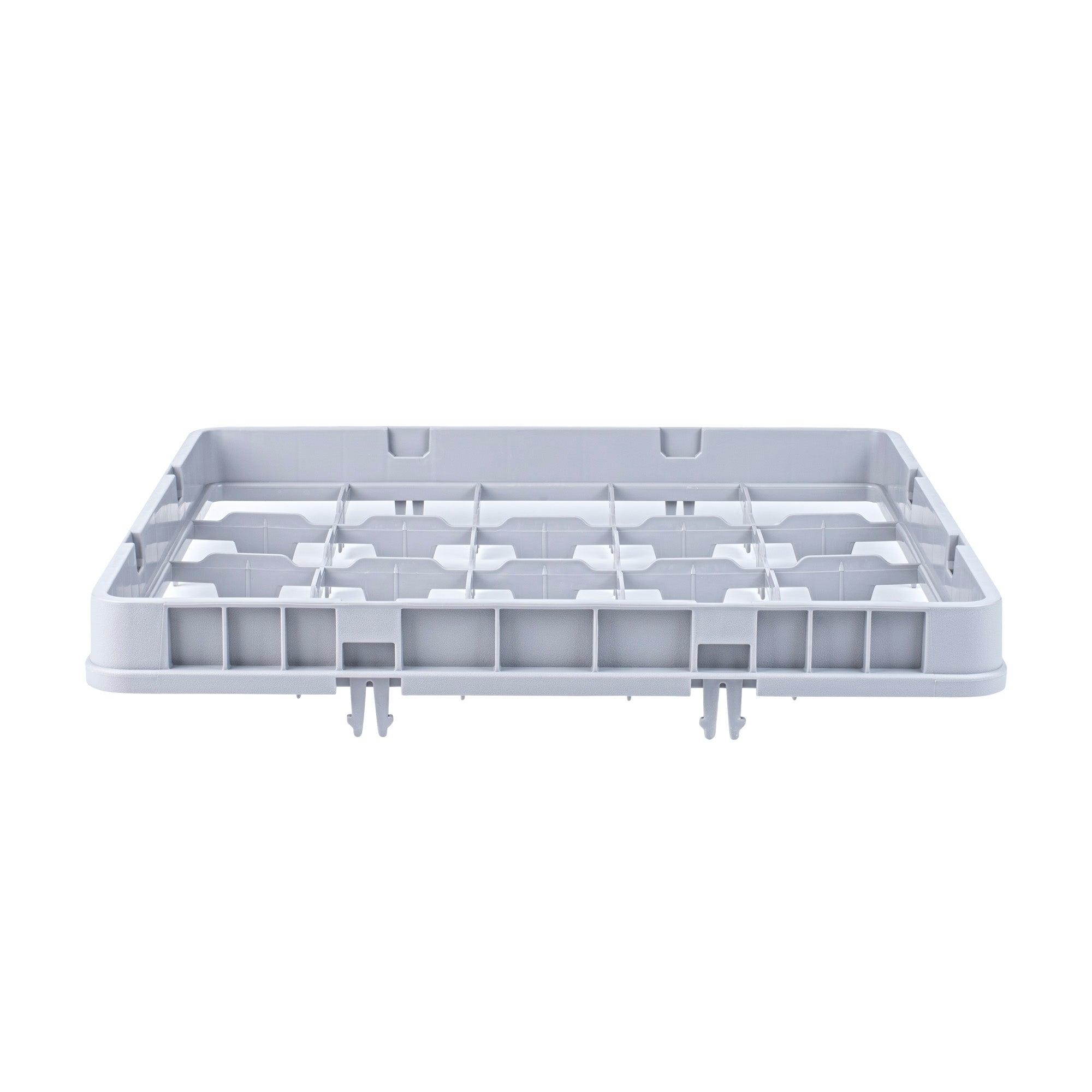 Clean Tek Professional Gray Half Drop Full Size Cup Extender - 20 Compartments - 19 3/4" x 19 3/4" x 3" - 1 count box