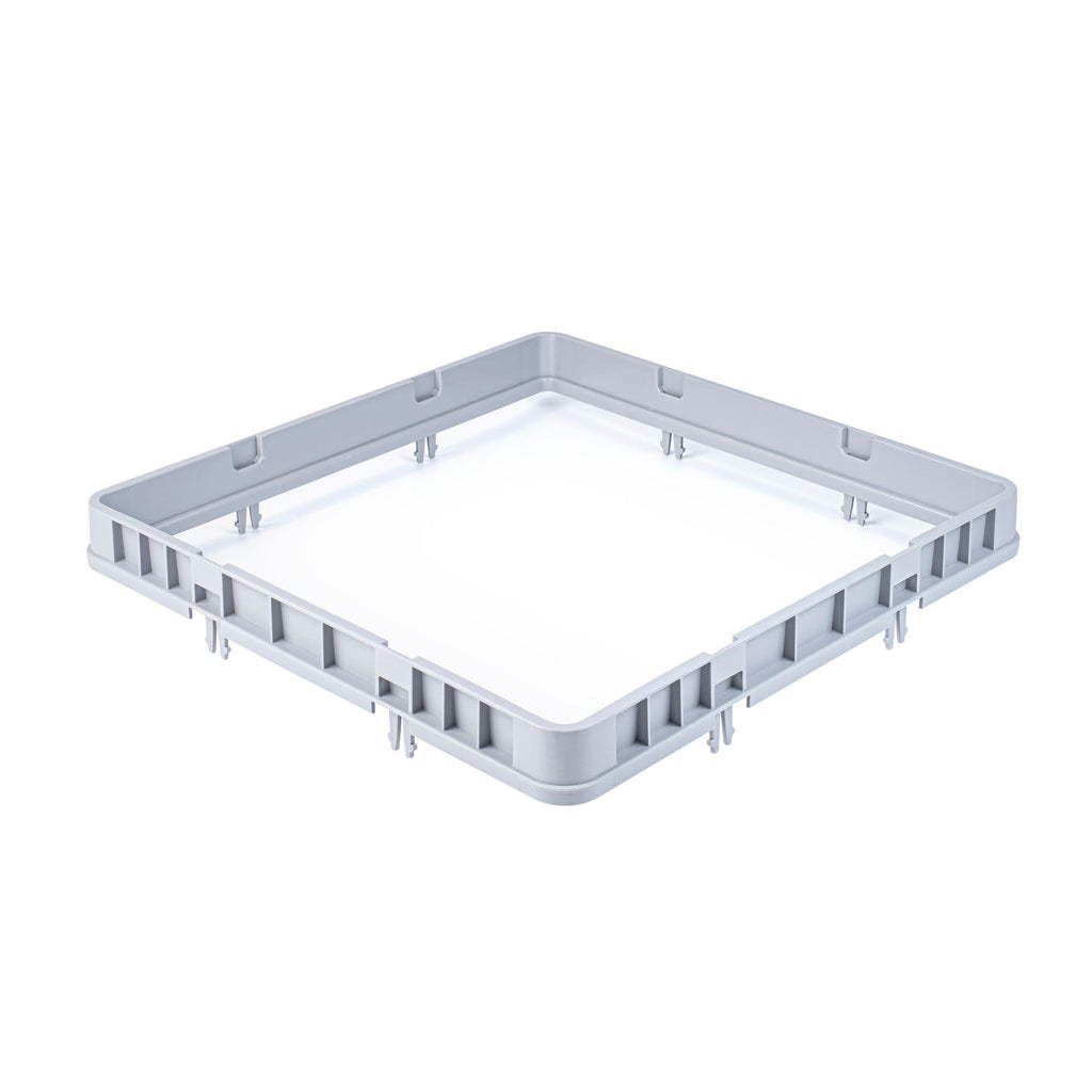 Clean Tek Professional Gray Glass Rack Extender - Closed Sides - 19 3/4" x 19 3/4" x 3" - 1 count box