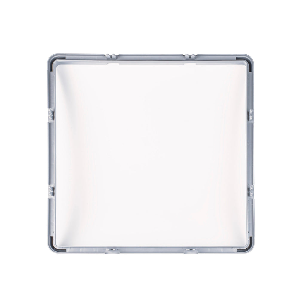 Clean Tek Professional Gray Glass Rack Extender - Closed Sides - 19 3/4" x 19 3/4" x 3" - 1 count box