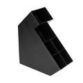 Restpresso Black Plastic Condiment Organizer - 6 Compartments - 6 1/4" x 14 1/2" x 16 1/2" - 1 count box