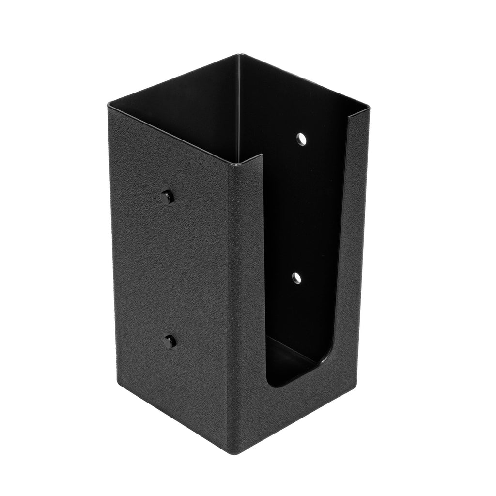 Restpresso Black Plastic Coffee Cup / Lid / Cocktail Napkin Organizer - 4 1/2" x 4 1/2" x 7 3/4" - 1 count box