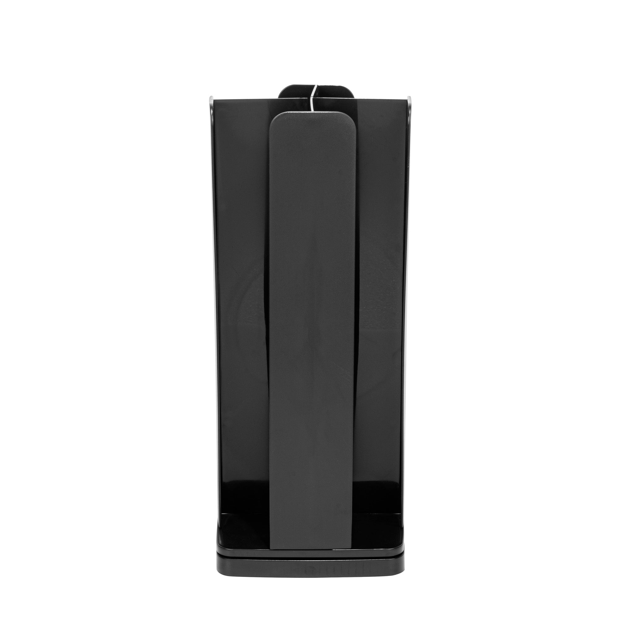 Restpresso Black Plastic Coffee Cup / Lid Organizer - 4 Compartments - 8 1/4" x 8 1/4" x 19 3/4" - 1 count box