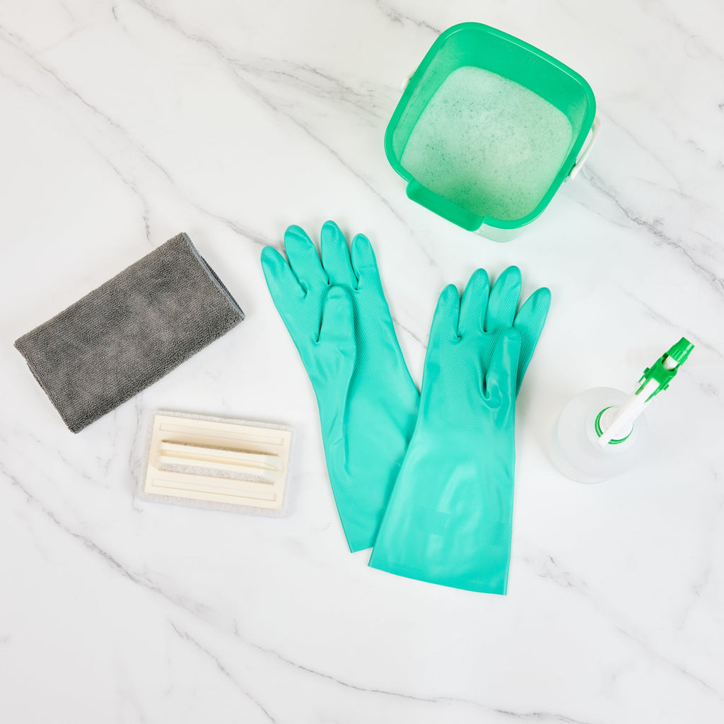 Clean Tek Professional Green Small Nitrile Gloves - 15 mil, Flock Lining, Chemical-Resistant - 13" x 4 1/4" - Pair - 10 count box