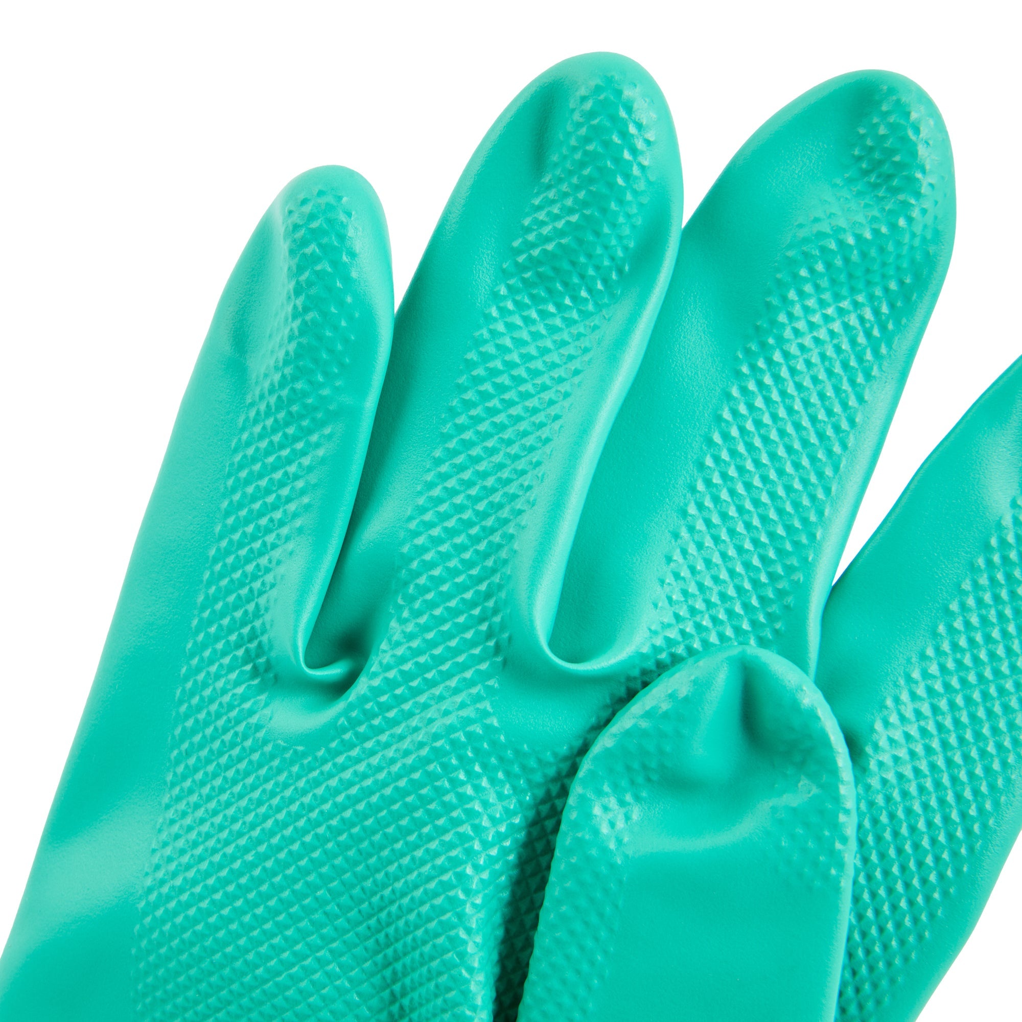 Clean Tek Professional Green Extra Large Nitrile Gloves - 15 mil, Flock Lining, Chemical-Resistant - 13" x 4 3/4" - Pair - 1 count box