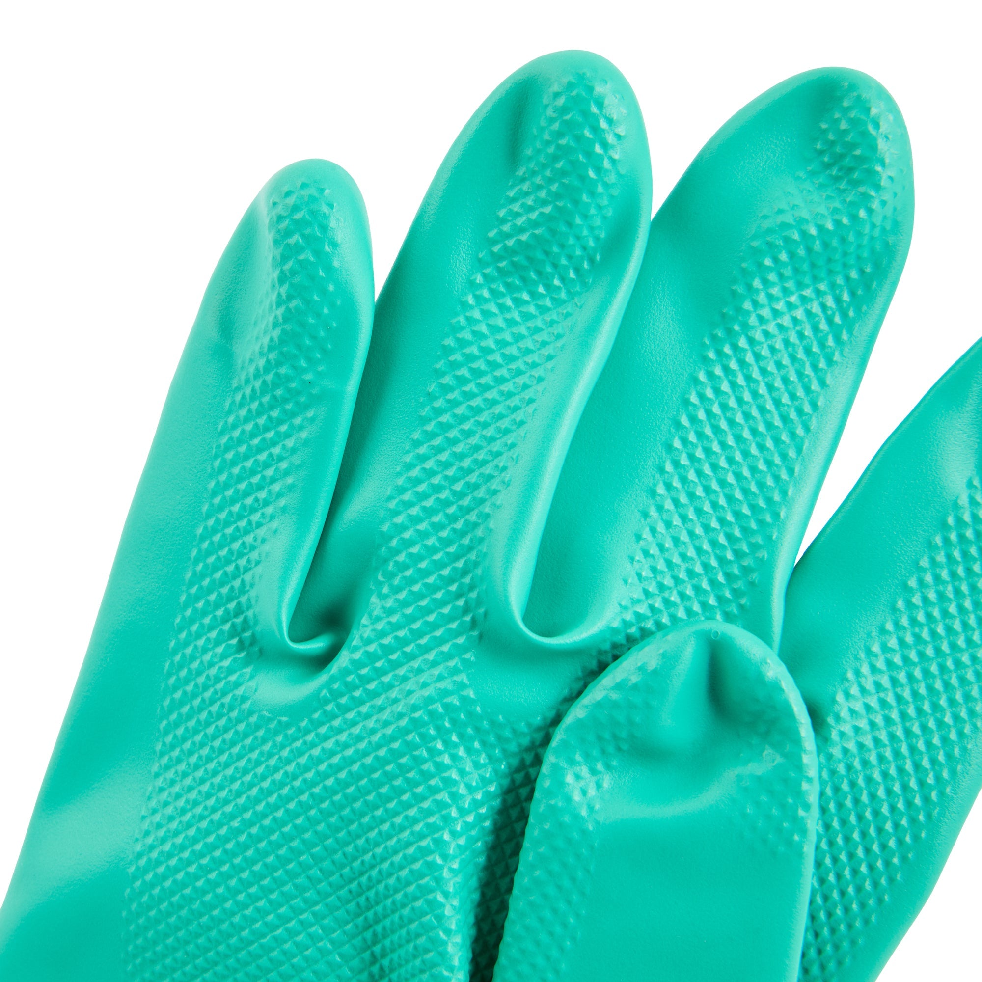 Clean Tek Professional Green XXL Nitrile Gloves - 15 mil, Flock Lining, Chemical-Resistant - 13" x 5" - Pair - 1 count box