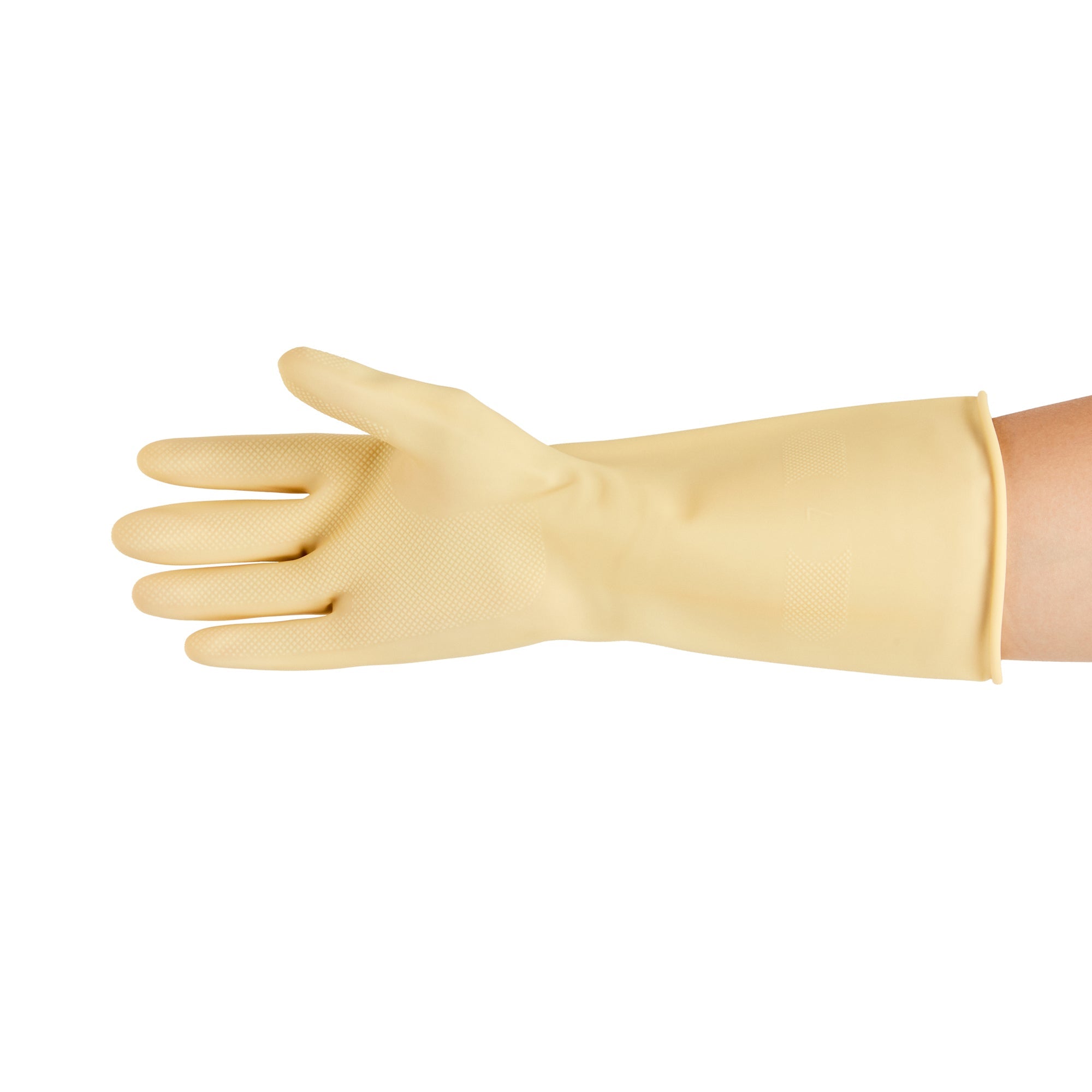 Clean Tek Professional Yellow Small Latex Gloves - 22 mil - 13" x 4 1/4" - Pair - 10 count box