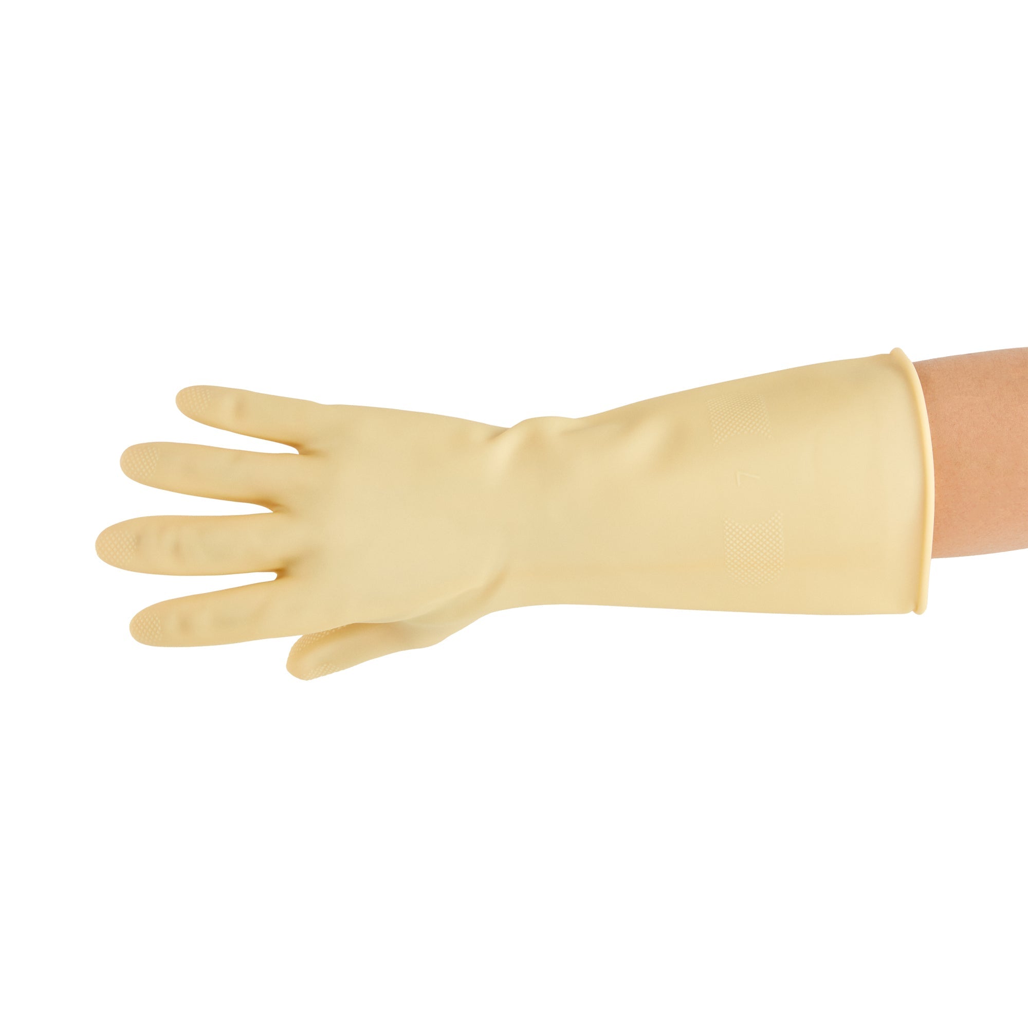 Clean Tek Professional Yellow Small Latex Gloves - 22 mil - 13" x 4 1/4" - Pair - 10 count box