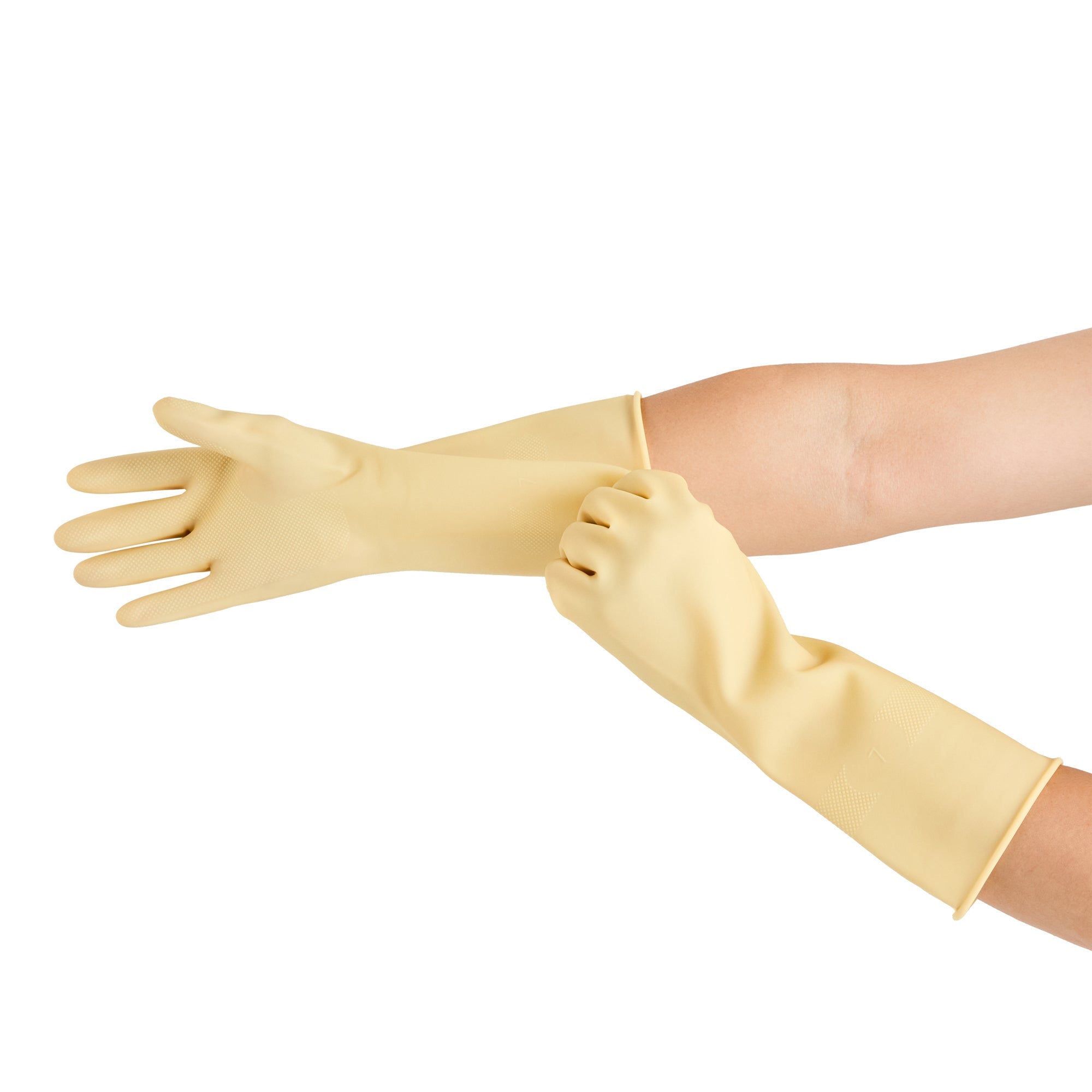 Clean Tek Professional Yellow Small Latex Gloves - 22 mil - 13" x 4 1/4" - Pair - 10 count box