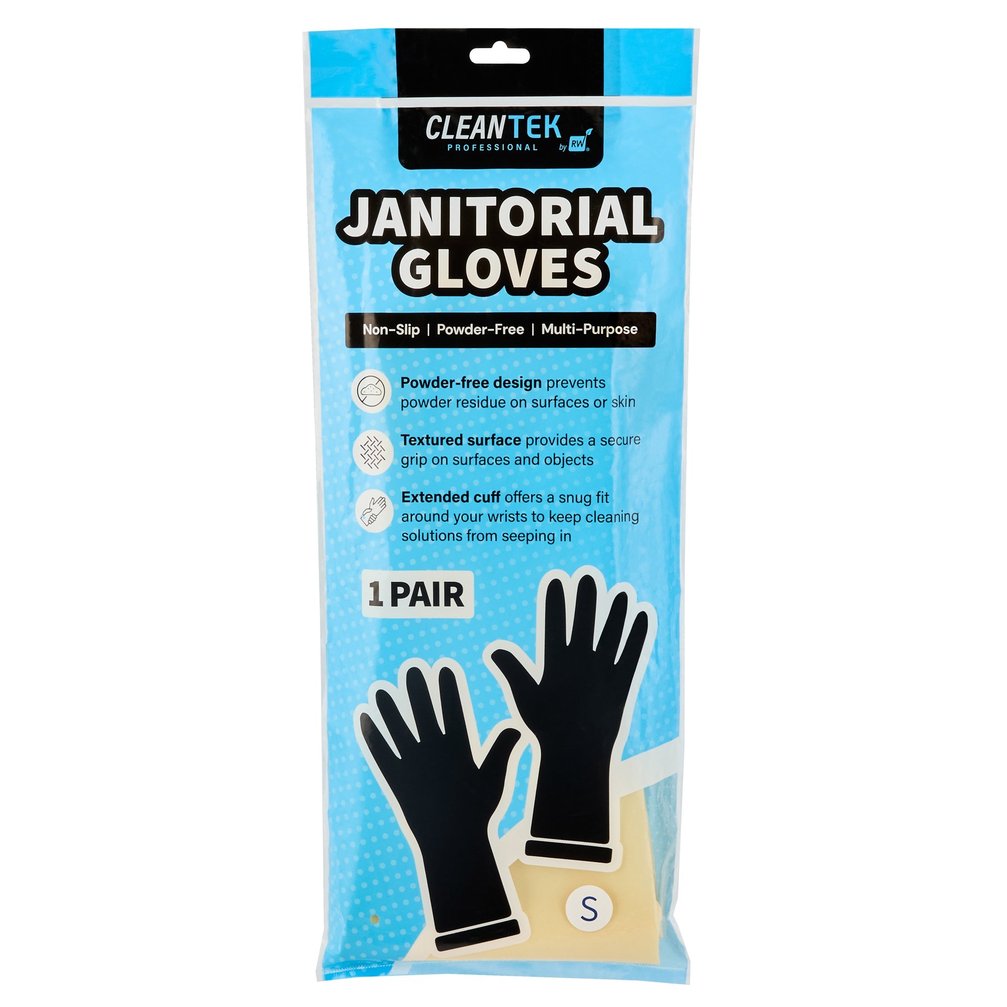 Clean Tek Professional Yellow Small Latex Gloves - 22 mil - 13" x 4 1/4" - Pair - 10 count box