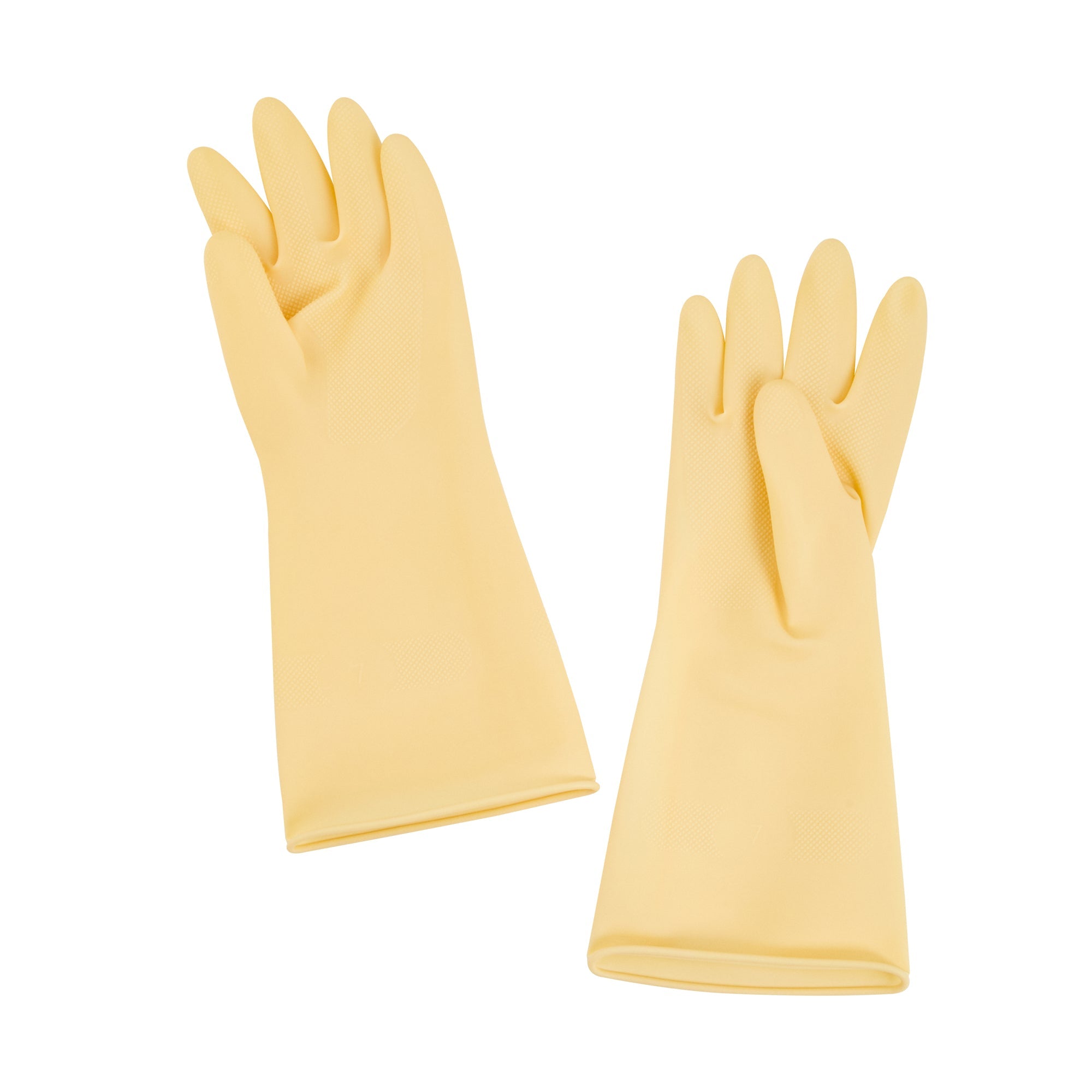 Clean Tek Professional Yellow Small Latex Gloves - 22 mil - 13" x 4 1/4" - Pair - 10 count box