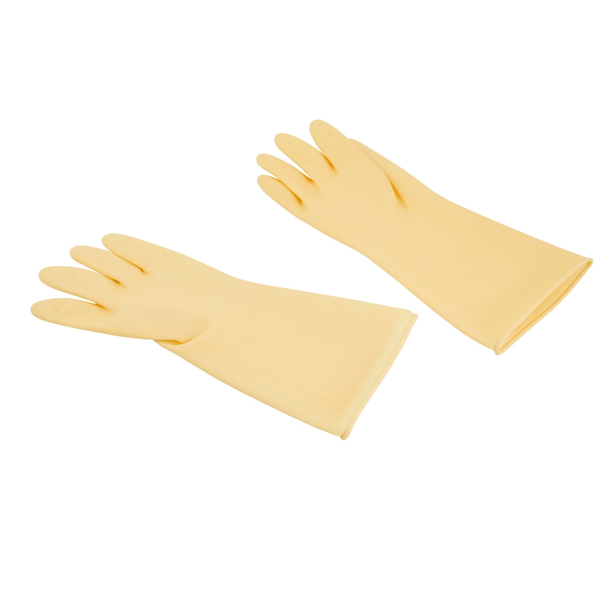 Clean Tek Professional Yellow Small Latex Gloves - 22 mil - 13" x 4 1/4" - Pair - 10 count box