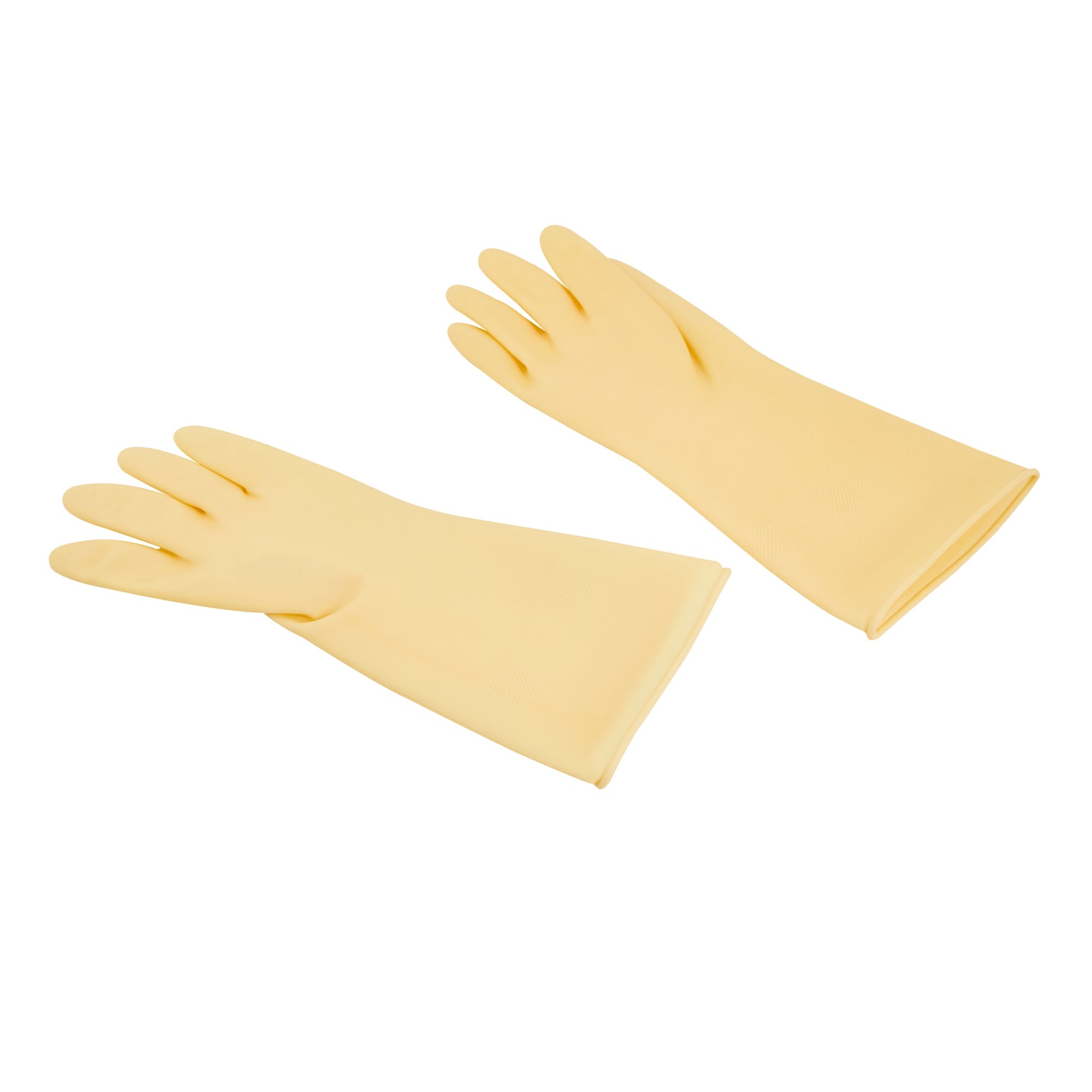 Clean Tek Professional Yellow Medium Latex Gloves - 22 mil - 13" x 4 1/4" - Pair - 10 count box