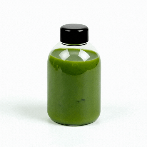 Bottle Tek 17 oz Round Clear PET Juice Bottle - with Cap - 3" x 3" x 5 1/2" - 100 count box