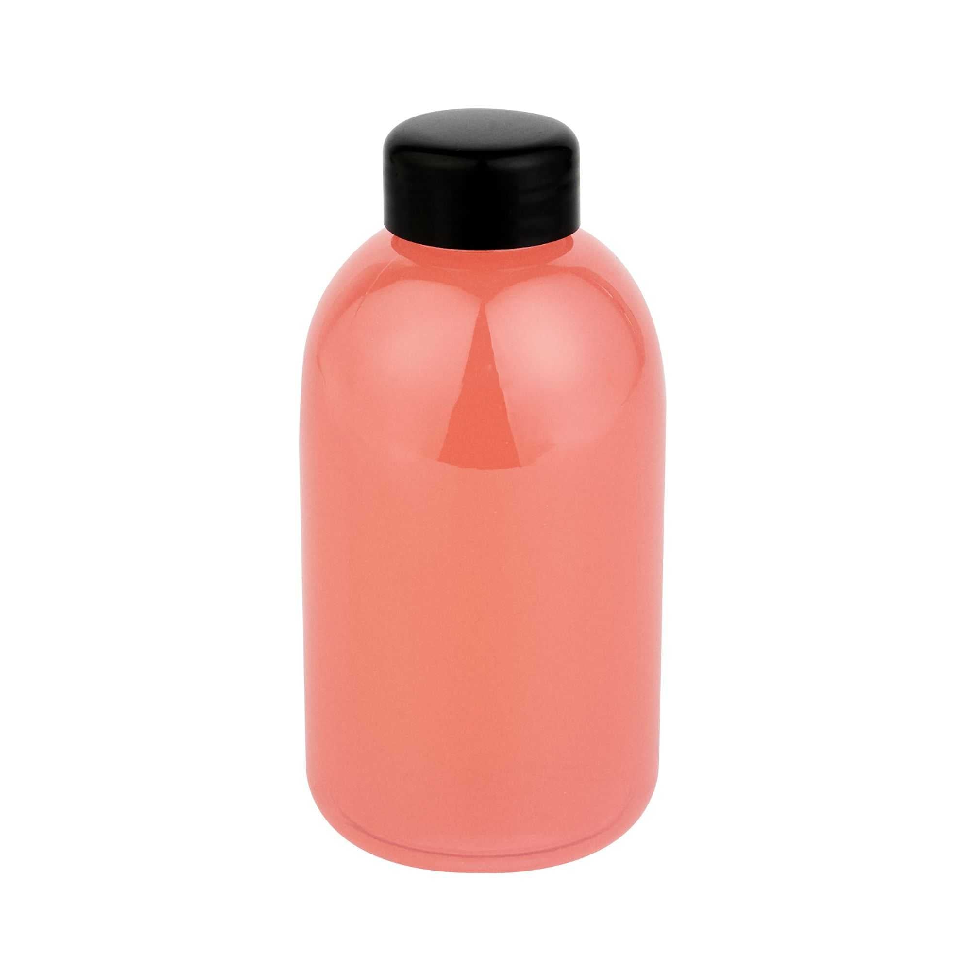 Bottle Tek 20 oz Round Clear PET Juice Bottle - with Cap - 3 " x 3" x 6 1/4" - 100 count box"