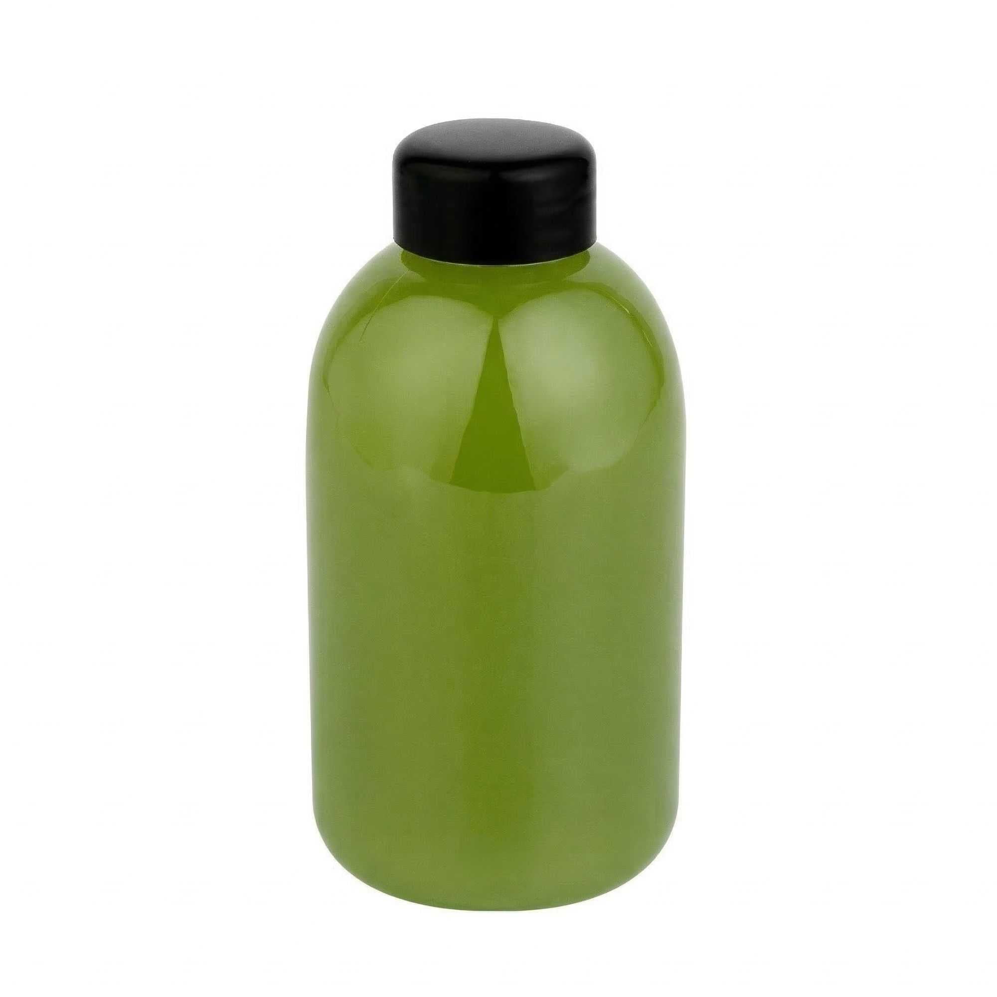 Bottle Tek 20 oz Round Clear PET Juice Bottle - with Cap - 3 " x 3" x 6 1/4" - 100 count box"